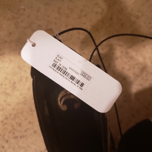 NWT Charming Charlie Sequin Star Peeptoe Heels - Picture 6 of 6